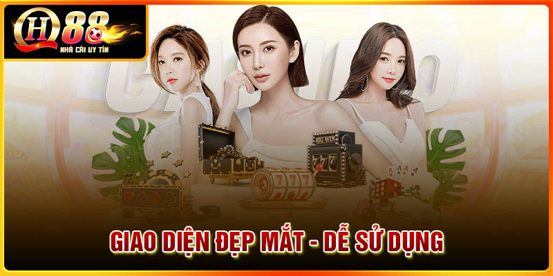 Giao diện đẹp mắt và dễ sử dụng